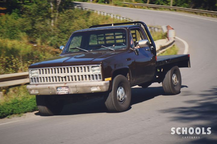 Brown flatbed